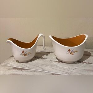 Vintage Taylor Smith & Taylor TS&T Earthenware Set Autumn Harvest Pattern